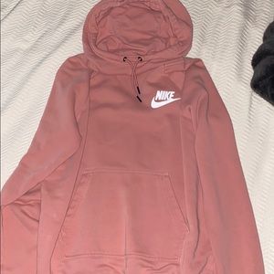 Pink Nike Mock Neck Hoodie size S